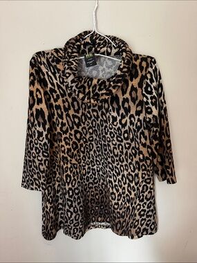 Pure Essence Leopard Animal Print Top made in Canada